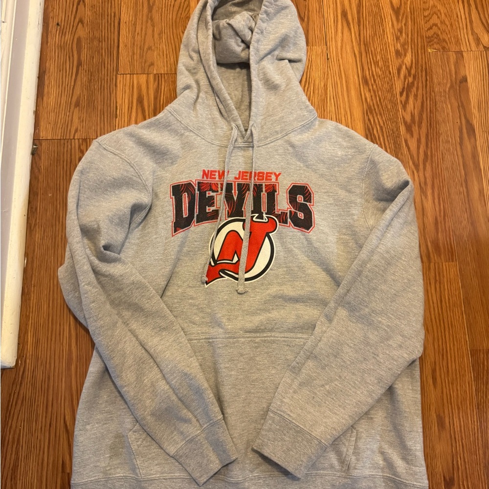 New Jersey Devils Gray Hoodie
